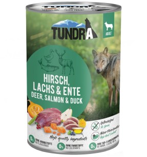 TUNDRA koerakonserv hirveliha, lõhe ja pardilihaga,...