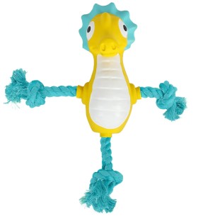 Игрушка для собак, морской конёк с канатами Seahorse Rope...