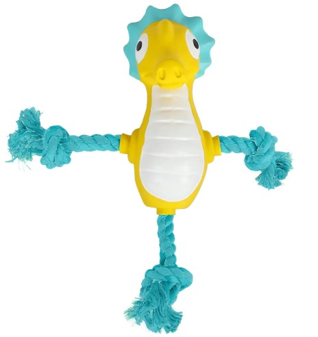 Mänguasi koerale, merihobu köitega Seahorse...