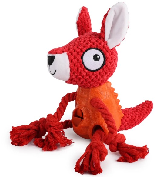 Игрушка для собаки можно наполнить вкусняшками Treat Hider Fox (AFP - Treats In ‘V’ Hiders)