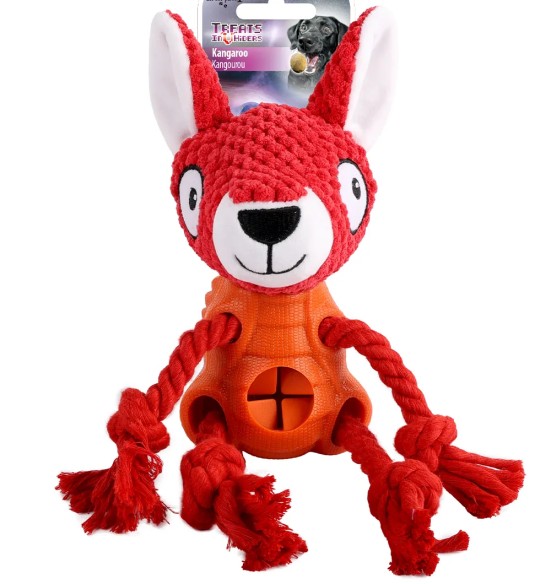 Игрушка для собаки можно наполнить вкусняшками Treat Hider Fox (AFP - Treats In ‘V’ Hiders)