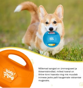 Игрушка для собак, прочный мяч с двумя ручками, ø 14 см,... 2