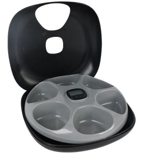 Automaatne söötja - dosaator kassile ja koerale, must-kuldne marmormuster Loop Food Store Marble (Savic)–Automaatsöötjad ja jootjad–Savic–Valgekihv 2