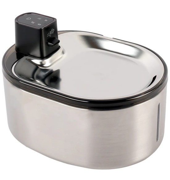 Joogipurskkaev lemmikloomale, roostevaba, akutoitega, 4 liitrit, Pura Flow Faucet Pet Fountain (AFP - Lifestyle 4 Pets)