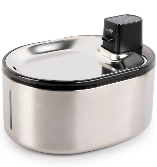 Joogipurskkaev lemmikloomale, roostevaba, akutoitega, 4 liitrit, Pura Flow Faucet Pet Fountain (AFP - Lifestyle 4 Pets)