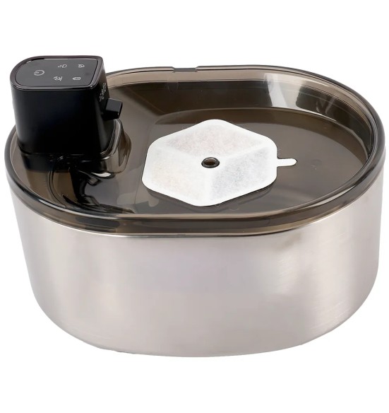 Joogipurskkaev lemmikloomale, roostevaba, akutoitega, 4 liitrit, Pura Flow Faucet Pet Fountain (AFP - Lifestyle 4 Pets)