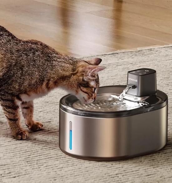 Joogipurskkaev lemmikloomale, roostevaba, akutoitega, 4 liitrit, Pura Flow Faucet Pet Fountain (AFP - Lifestyle 4 Pets)