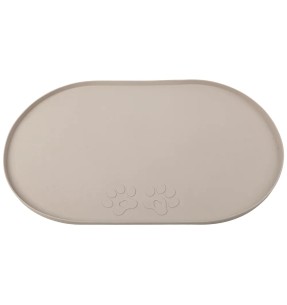 Силиконовый овальный коврик для кормления с двумя...