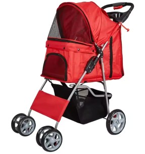 Коляска для собак 4-колёсная, клетчатая (Pawise) – Kärud – Pawise – Valgekihv