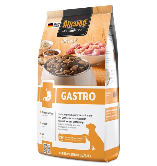 BELCANDO VETLINE GASTRO veterinaarsarja kuivtoit koerale, seedetrakti toetamiseks