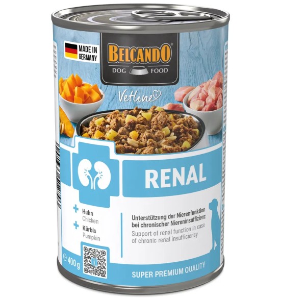 BELCANDO VETLINE RENAL veterinaarsarja konservtoit koerale, neerufunktsiooni toetamiseks