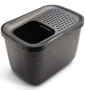 Savic Nestor Corner закрытый кошачий угловой туалет, белый-голубовато-серый – Kinnised liivakastid – Savic – Valgekihv 2