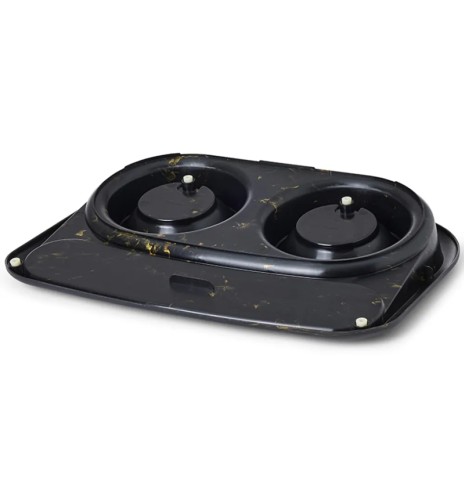 Savic Butler Marble двойная миска на подставке,...