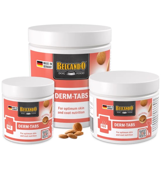 Пищевая добавка для собак Belcando DERM-TABS, здоровье шерсти и кожи