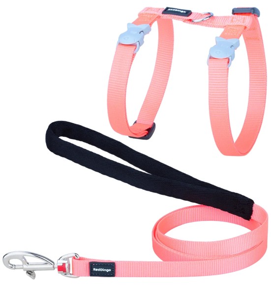 Kassi traksid ja jalutusrihm, erk virsikuroosa, Classic Hi-Vis Peach (Red Dingo)