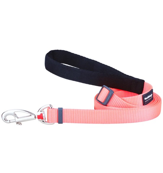 Koera jalutusrihm nailonrihm Classic, 1.1–1.8 m, erk virsikuroosa (Red Dingo)