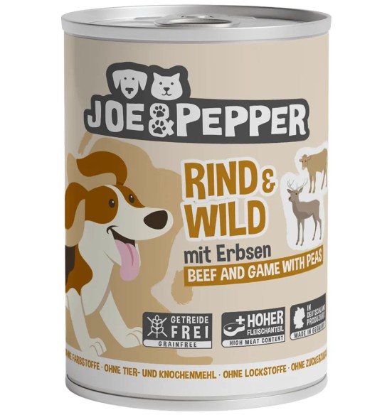 Joe & Pepper konserv koerale, veise- ja ulukilihaga (Mac's)