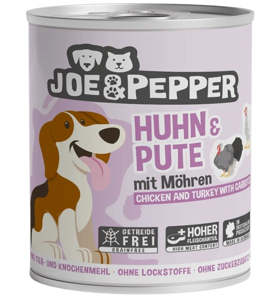 Joe & Pepper konserv koerale, kana- ja kalkunilihaga (Mac's)