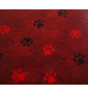 Vetbed Premium libisemisvastane matt, Inglise originaal, paksus 22 mm, tumehall oranžide käpajälgedega–VetBed matid––Valgekihv