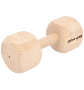 Hantel tammepuidust, 20 cm, Wooden Retrieving Dumbbell (Pawise)–Hantlid–Pawise–Valgekihv