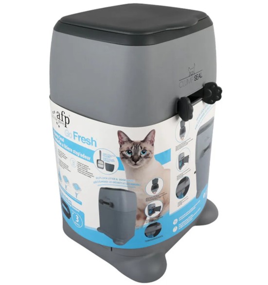 Контейнер для утилизации кошачьего наполнителя с запиранием запаха (AFP - Go Fresh)