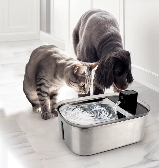 Joogipurskkaev lemmikloomale, roostevaba, akutoitega, 7,5 liitrit, Pura Flow Faucet Pet Fountain (AFP - Lifestyle 4 Pets)