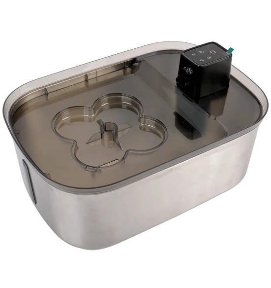 Joogipurskkaev lemmikloomale, roostevaba, akutoitega, 7,5 liitrit, Pura Flow Faucet Pet Fountain (AFP - Lifestyle 4 Pets)