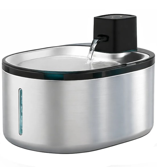 Joogipurskkaev lemmikloomale, roostevaba, akutoitega, 4 liitrit, Pura Flow Faucet Pet Fountain (AFP - Lifestyle 4 Pets)