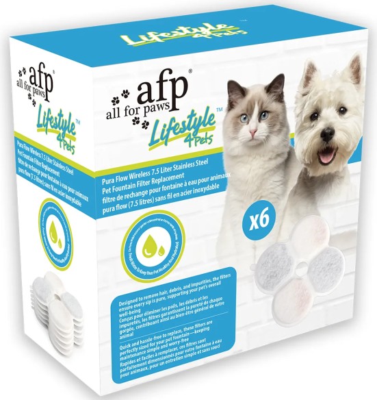 Filtrid 7,5-liitrisele joogipurskkaevule Pura Flow Faucet Fountain, 6 tk (AFP - Lifestyle 4 Pets)