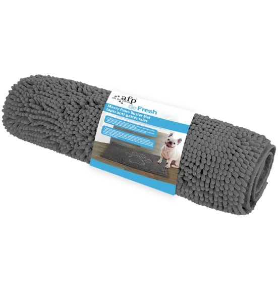 Mustust imav mikrokiust šenillmatt Messy Paws Buster Mat (AFP - Go Fresh)