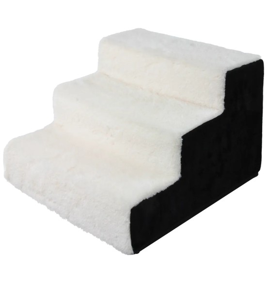 Koera trepp kergest vahtplastist, valge (Pawise)