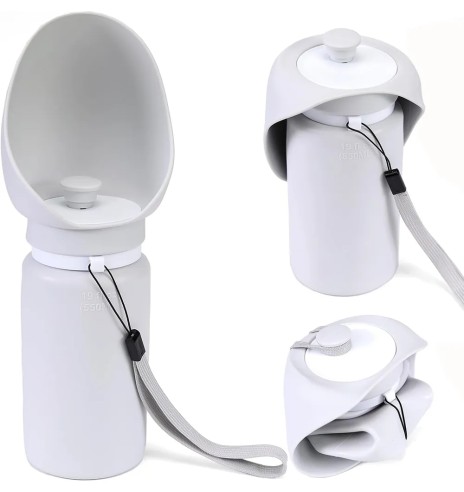 Силиконовая складная поилка-бутылка для собаки,...