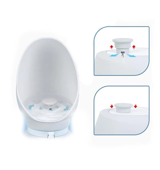 Силиконовая складная поилка-бутылка для собаки, 550 мл (Pawise)