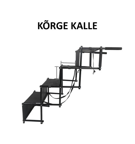 Kokkupandav koera trepp-ramp, 4-astmeline (Pawise)