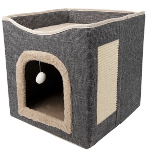 Кошачий дом 2 In 1 Cat Castle (AFP - Lamb) – Pesad – AFP - All For Paws – Valgekihv 2