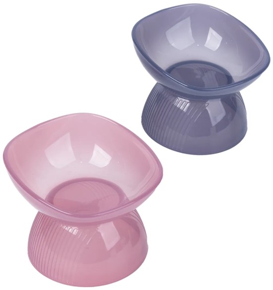 Высокая керамическая миска для кошек Love It Elevated Food Bowl (Pawise)