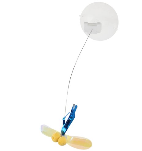 Игрушка для кошки, стрекоза на присоске, Chase...