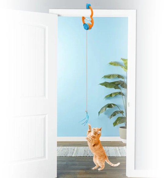 Kassi mänguasi ukse külge, USB-laetav Bounce’n’Paw Door Frame Teaser (AFP - Modern Cat)