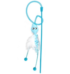 Mänguasi kassile ridvaga, hiir Nature First Cat Wand (Pawise)–Ridvaga mänguasjad–Pawise–Valgekihv 2