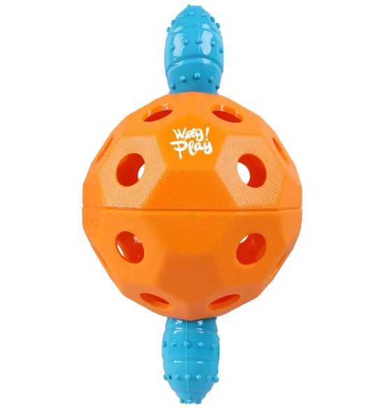 Mänguasi koerale, pall käepidemetega, ø 15 cm, oranž, EZ Handle Ball (AFP - Wag! Play)
