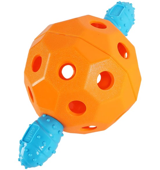 Mänguasi koerale, pall käepidemetega, ø 15 cm, oranž, EZ Handle Ball (AFP - Wag! Play)