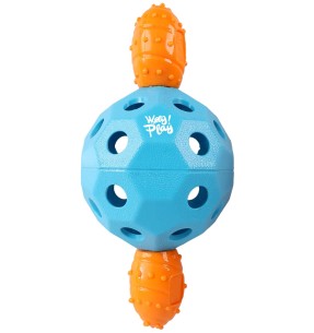 Игрушка для собак, мяч с двумя ручками, Ø 15 см, зелёный, Ballistic Handle Ball (AFP - Outdoor Dog) – Pehmed pallid – AFP - All For Paws – Valgekihv