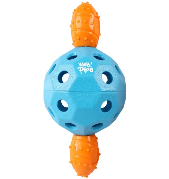 Mänguasi koerale, pall käepidemetega, ø 10 cm, sinine, EZ Handle Ball (AFP - Wag! Play)