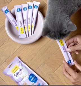 GimCat Snack Cream kreemjas maius kassile, kanalihaga, 6 x 15 g kotikest–Maiused kassidele–GimCat–Valgekihv 2