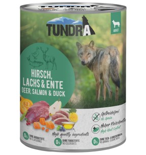 TUNDRA koerakonserv hirveliha, lõhe ja pardilihaga,...