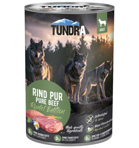 TUNDRA koerakonserv veiselihaga, monovalguline, teraviljavaba