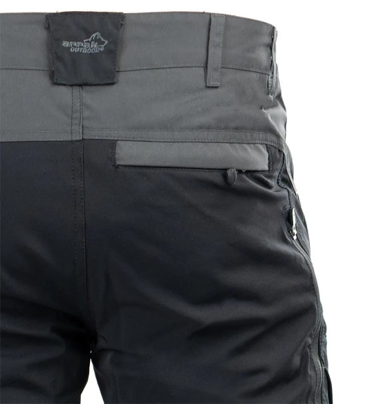 Püksid meestele, stretšpaneelidega ja vetthülgavad, hall, Active Stretch (Arrak Outdoor)