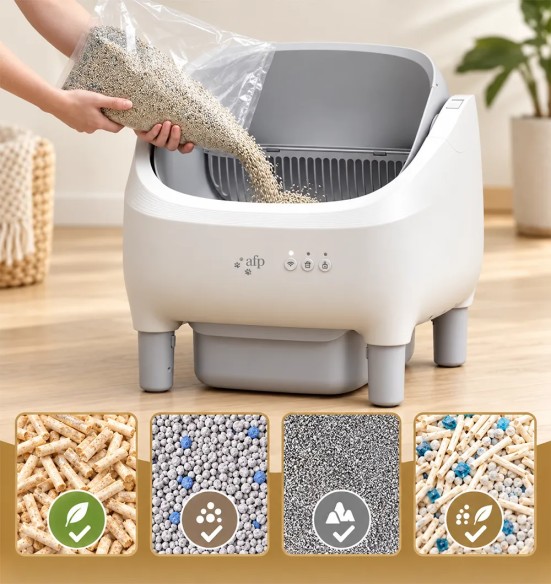 Умный лоток для кошек Meow IQ с автоматической очисткой (AFP – Go Fresh)