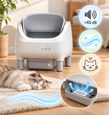 Умный лоток для кошек Meow IQ с автоматической...