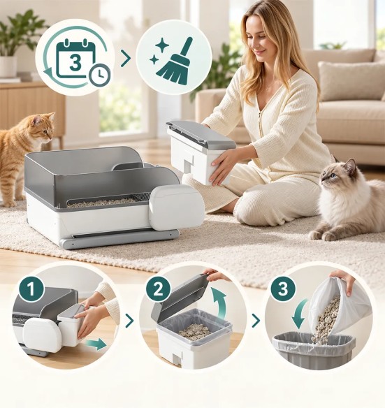 Умный лоток для кошек Smart Purr с автоматической очисткой (AFP – Go Fresh)